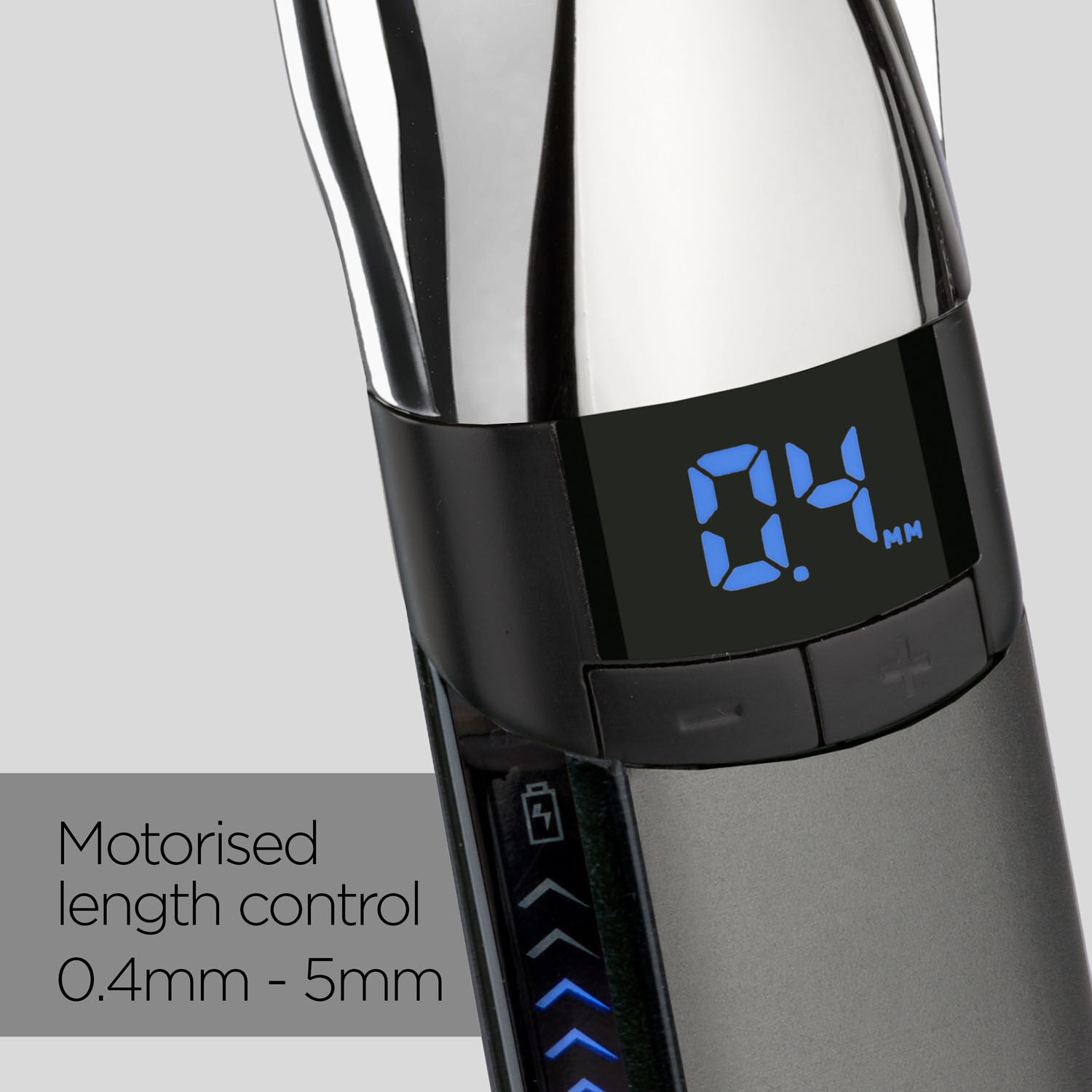 Motorised length control (0.4mm - 5 mm)